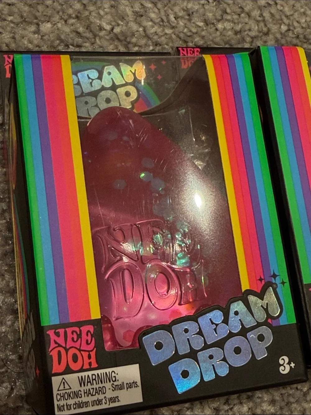 NeeDoh Dream Drop Squishy Toy - FULL SET!!pink blue purple (Set of 3)